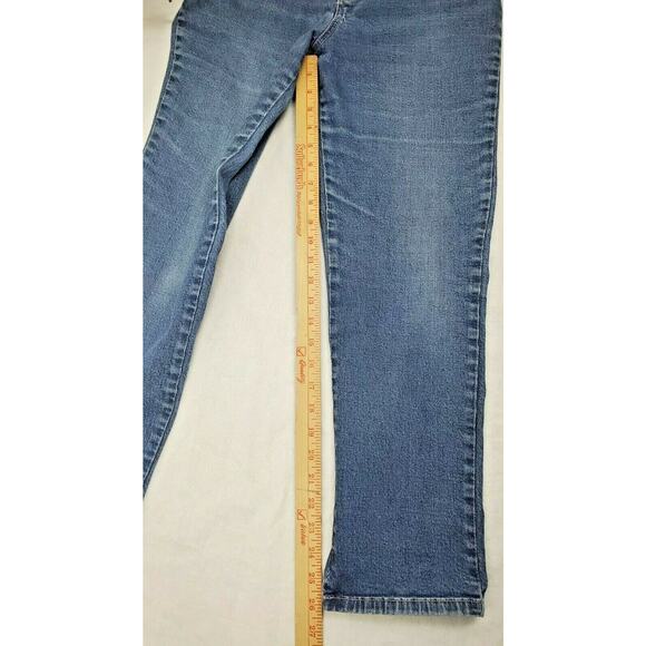 Gloria Vanderbilt Crop Jeans Womens Size 6 Blue Straight High Rise Pants 26x26 - Picture 4 of 6